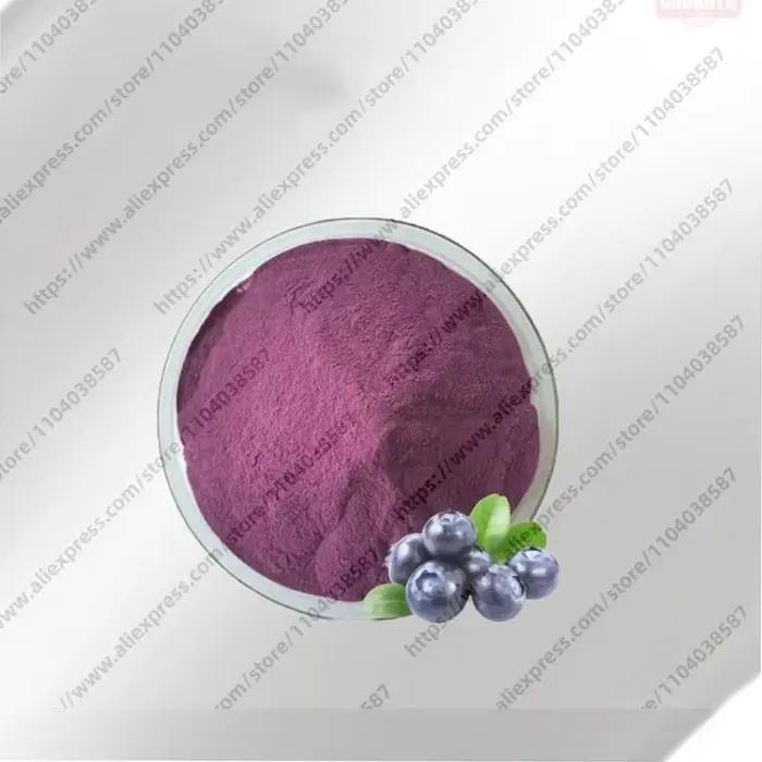 Vente en gros de poudre d'extrait de myrtille en sachets à 4 couches, idéale pour la fabrication maison, livraison rapide personnalisée mondiale
