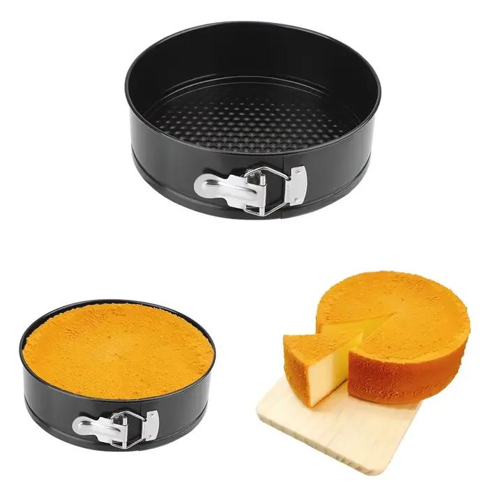 Moule de cuisson en métal antiadhésif perfecastronomique, moule à gâteau rond, ustensiles de cuisson, moules à gâteaux en acier au carbone, accessoires de cuisine