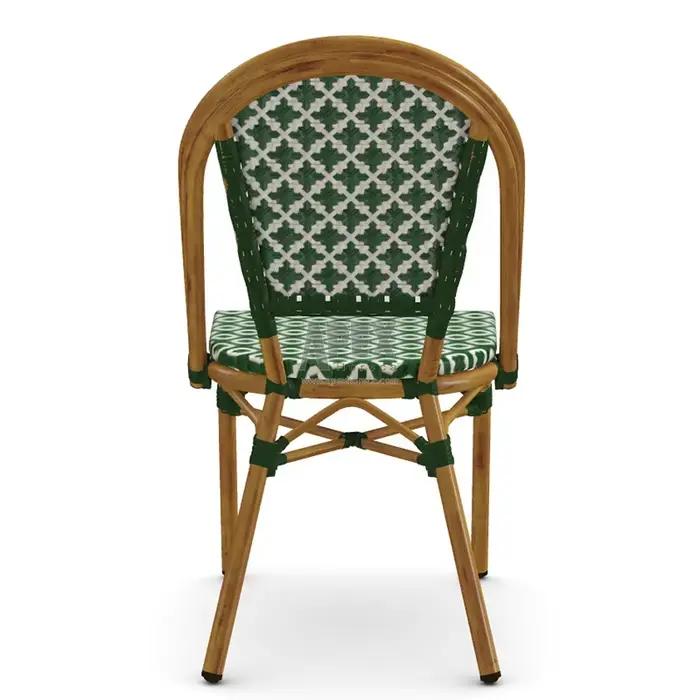 Chaise de jardin empilable en rotin, mobilier d'extérieur, Patio personnalisé, chaise en rotin de Style français
