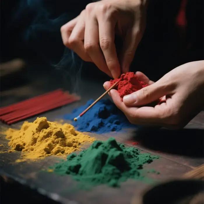 Encens en poudre de qualité supérieure, poudres à base de plantes naturelles pures, citronnelle, bois de santal, encens, myrrh, pois papillon, poudre de lavande