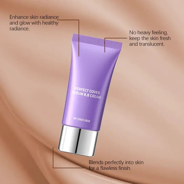 BB crème fond de teint couverture parfaite correcteur imperméable à l'eau acide hyaluronique