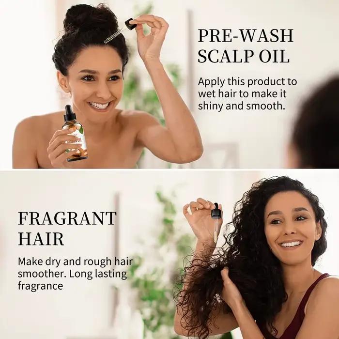 Huile essentielle d'argan pour le cuir chevelu