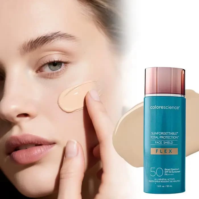 Fond de teint Colorescience Sunforgettable Total Protection Classic SPF50+ Éclat Naturel Non Gras pour Tous Types de Peau