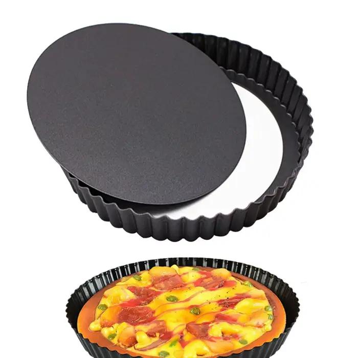 Moule à tarte astronomique antiadhésif en acier au carbone, moule à pizza en forme de chrysanthème, ustensiles de cuisson de cuisine ménagers, 4-9 pouces, JXB