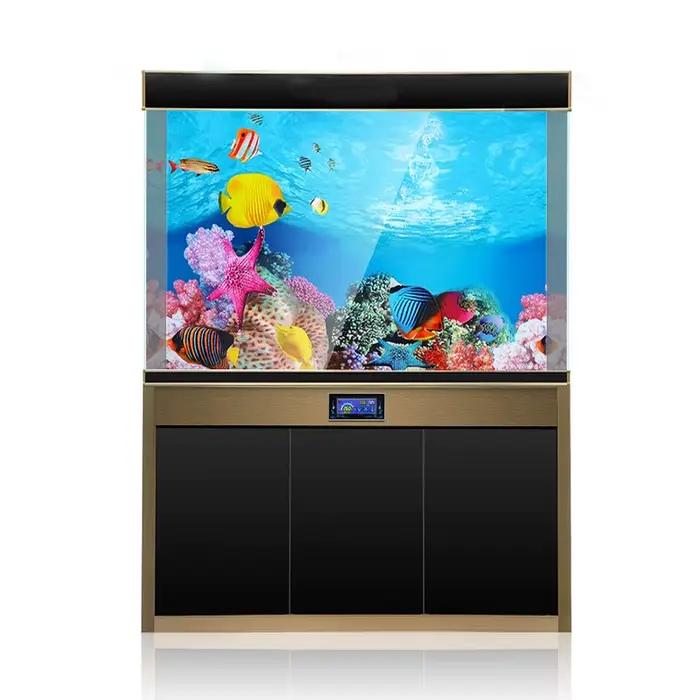 Autocollant de décoration de fond d'aquarium, autocollant de paysage d'aquarium, arrière-plan d'affiche pour Aquarium, plante d'océan, peinture de paysage aquatique