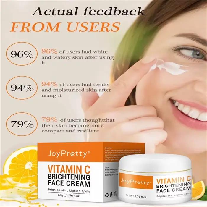 Crème éclaircissante pour le visage à la vitamine C