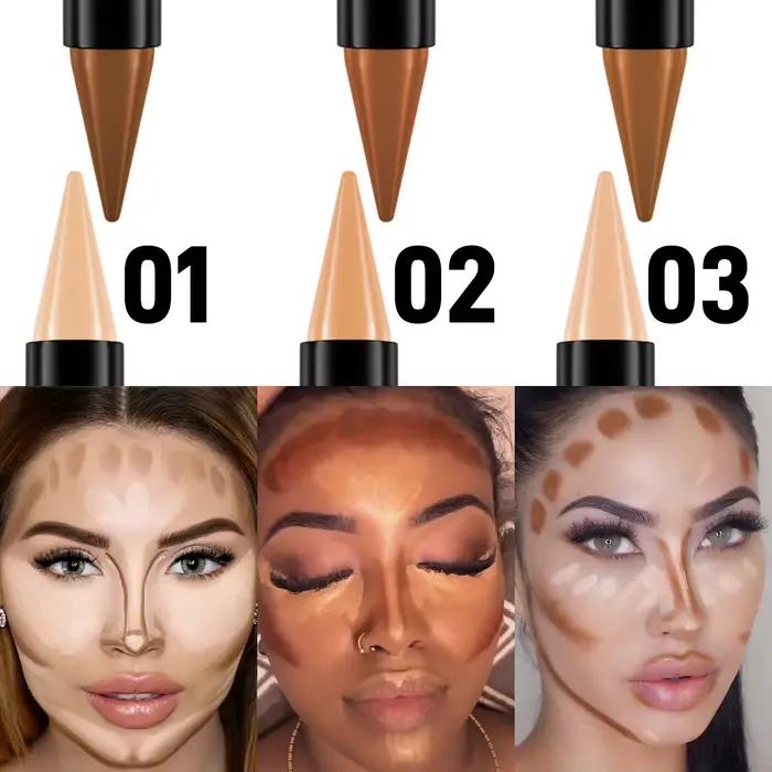 Bâton de Contour Duo, crème à reflets et ombres à Double aiguille