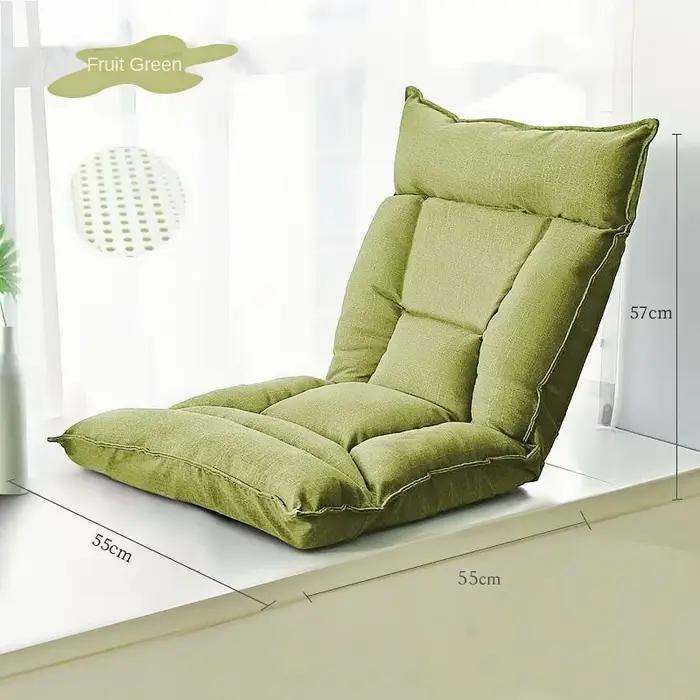 Fauteuil de loisirs sans accoudoirs, coussin de dossier, chaise de loisirs réglable pour canapé paresseux, fauteuil pliant de balcon, Tatami de lit