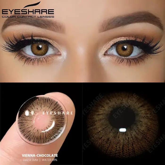 EYESHARE 1 paire de lentilles de Contact colorées pour les yeux