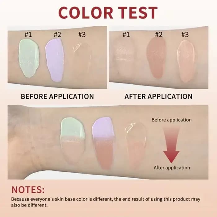 CC crème correctrice rouge apprêt hydratant imperméable Anti-transpiration maquillage avant correcteur durable femmes