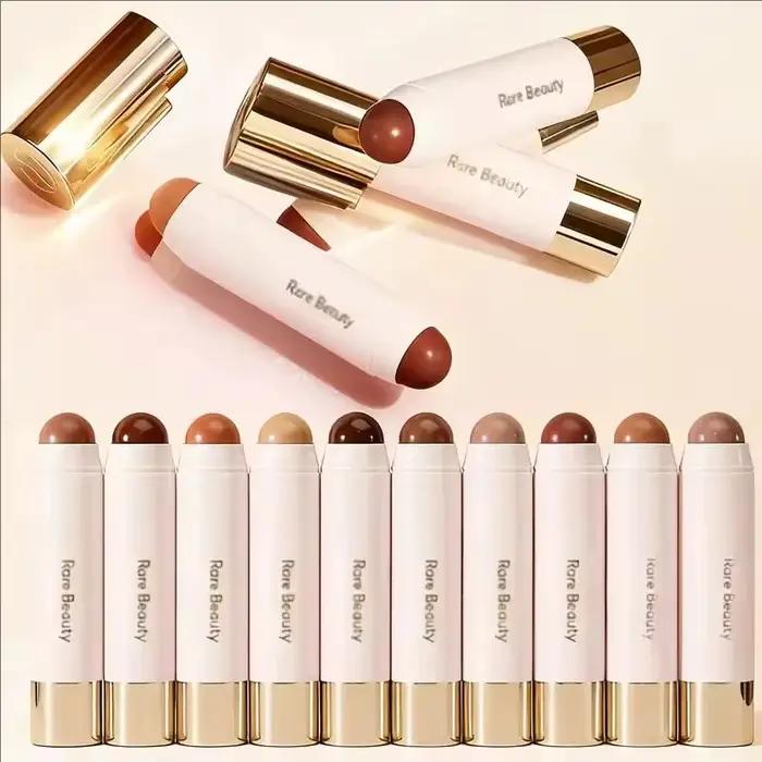 Coffret Maquillage Luxe Rare Beauty : Bronzer Liquide, Blush Liquide, Stick de Contouring Longue Tenue et Imperméable – Tendance et Populaire