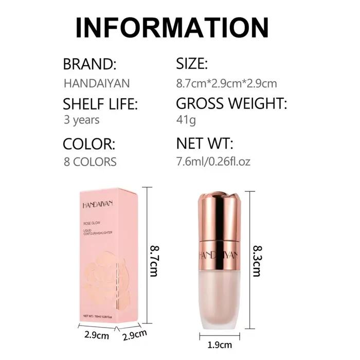 Stick illuminateur liquide Rose Glow
