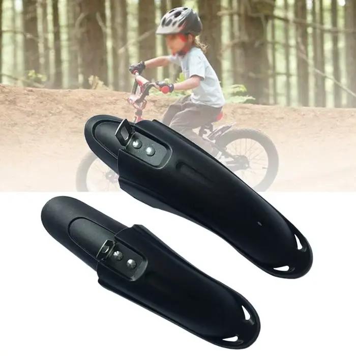 1 paire de garde-boue avant et arrière en PVC pour enfants, accessoires de cyclisme durables pour vtt de 12 à 20 pouces