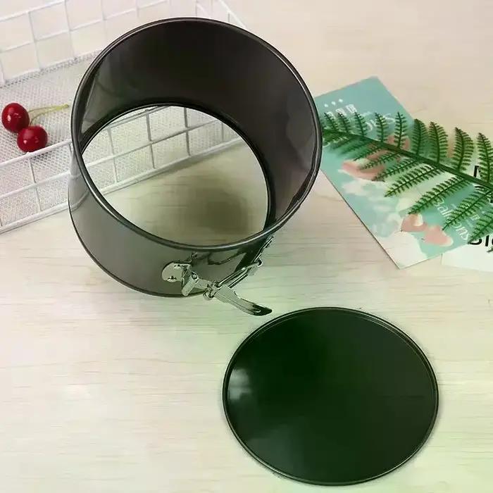 Moule à gâteau rond en acier au carbone avec fond amovible, 12-18 cm, antiadhésif, pour pâtisserie