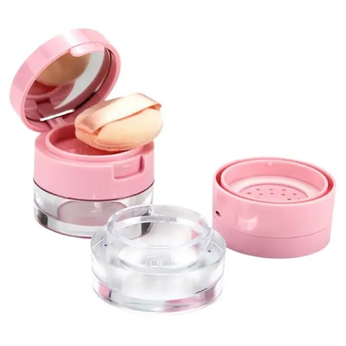 1 pièce Boîte à poudre portable 3g/5g vide avec tamis et miroir