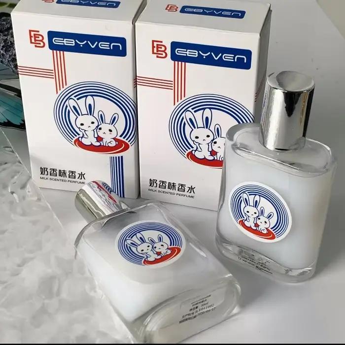 Parfum de bonbons au lait de lapin blanc, vitalité chaude naturelle, parfum de lait confiant, Irrésistible, parfum de lait unisexe, parfum de charme