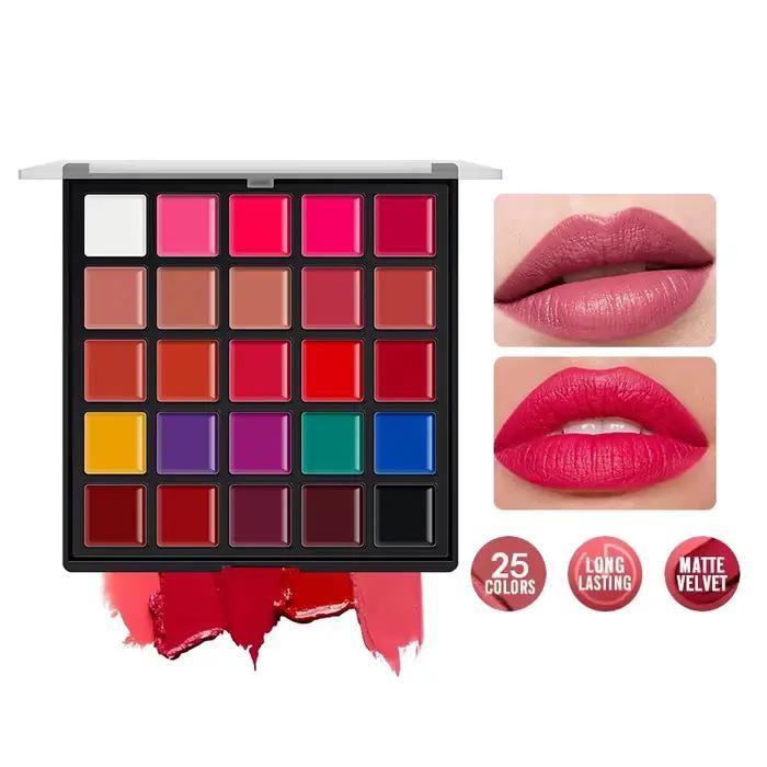 Rouge à lèvres mat velours 25 couleurs – Fini doux et estompé