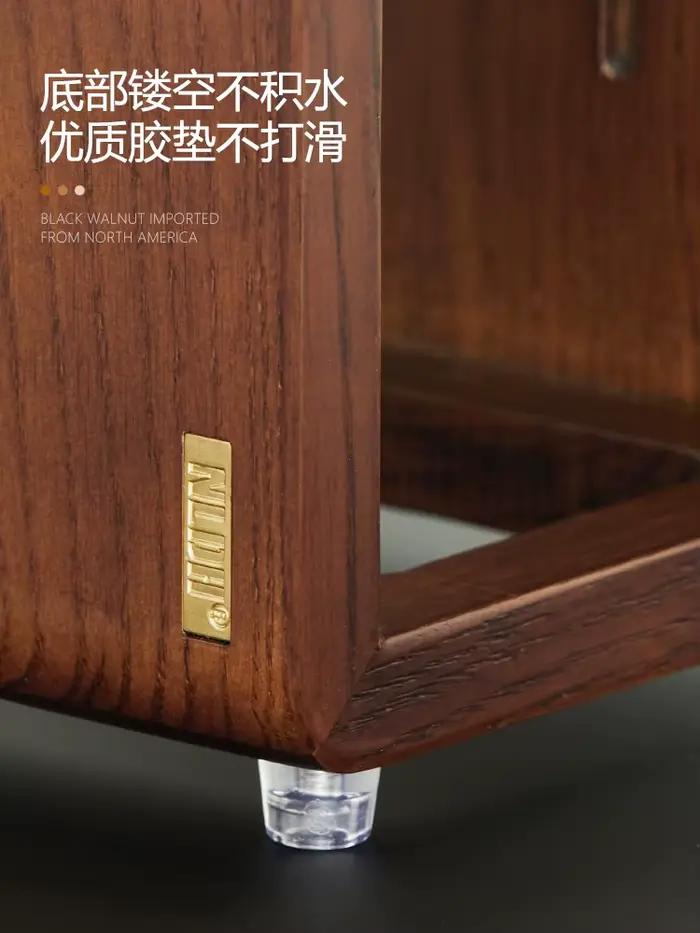 Support de rangement pour couteaux en bois massif, comptoir de cuisine, base de couteau domestique, ventilation, anti-moisissure, étui à couteaux de drainage