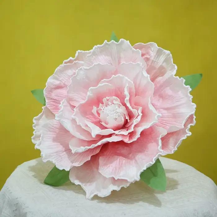 Grandes fleurs artificielles de pivoine de 30/40/50/60/80 cm, branches décoratives pour mariage, fleurs en soie pour décoration murale et intérieure.