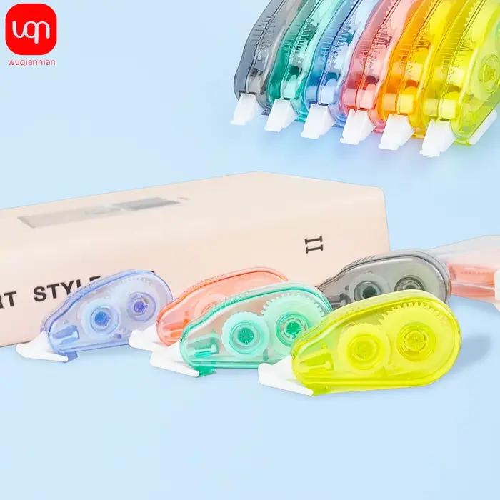 Gomme correctrice de Type stylo, 6 pièces, pour étudiant, accessoire d'écriture, bande blanche pratique, fournitures de bureau portables