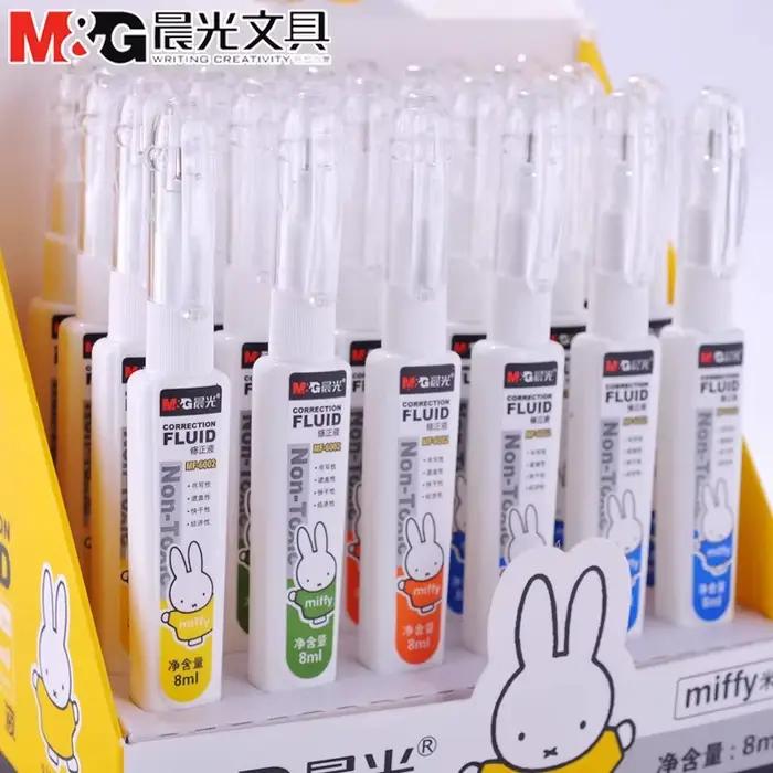 Fluide correcteur de stylo M&G, 8 ml/pièce, utilisation d'erreur correcte, adapté aux étudiants et au bureau, fluide correcteur en gros