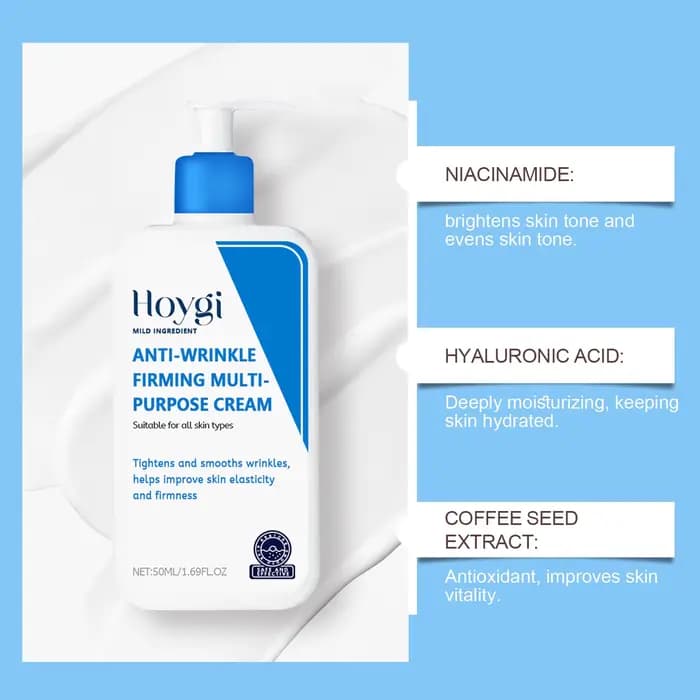 Crème à l'acide hyaluronique rétrécit les Pores Anti-rides nourrissante hydratante améliore la sécheresse élimine les