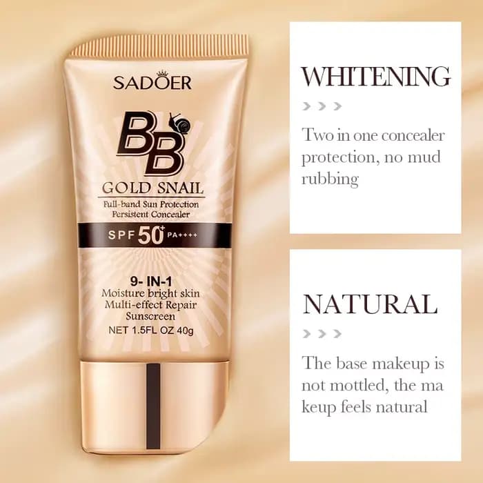 SADOER Gold Snail crème solaire BB fond de teint correcteur
