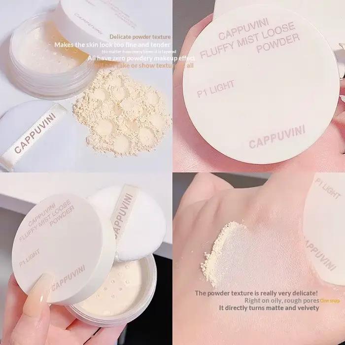 Ensemble de brume de velours poudre de maquillage