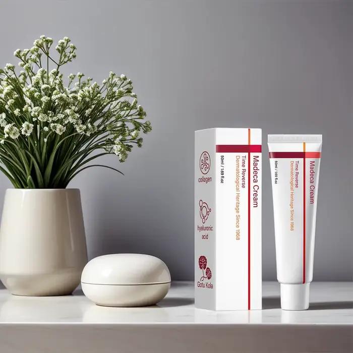 Crème Visage Anti-Rides 50ml Hydratante Raffermissante Anti-Âge Soin de la Peau Coréen pour Rides Fines Peau Sèche et Rugueuse