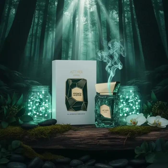 Parfum de luxe longue durée, élégant, riche, sensuel, lumineux, doux, chaud, séduisant, aura féminine, sophistiqué, lisse, captivant
