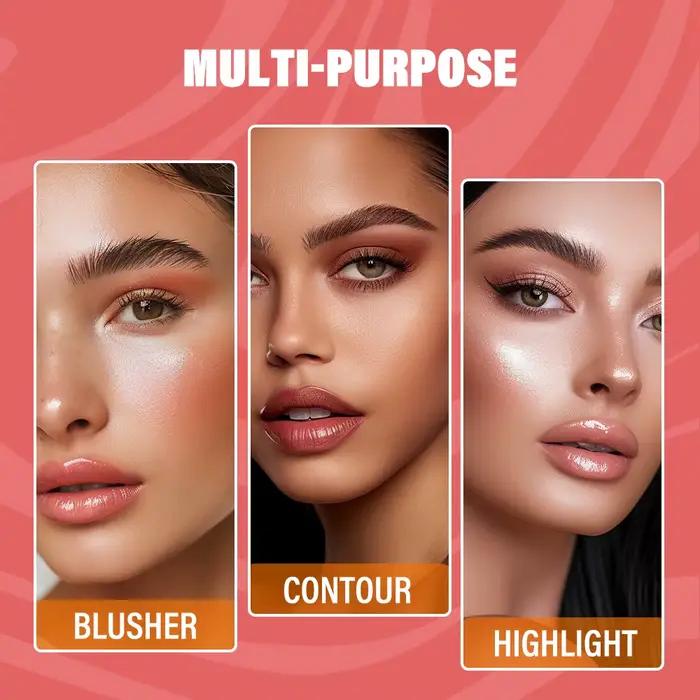 Bronzant maquillage Contour doux mat haute Pigmentation longue durée imperméable bronzé et scintillant Palette poudre