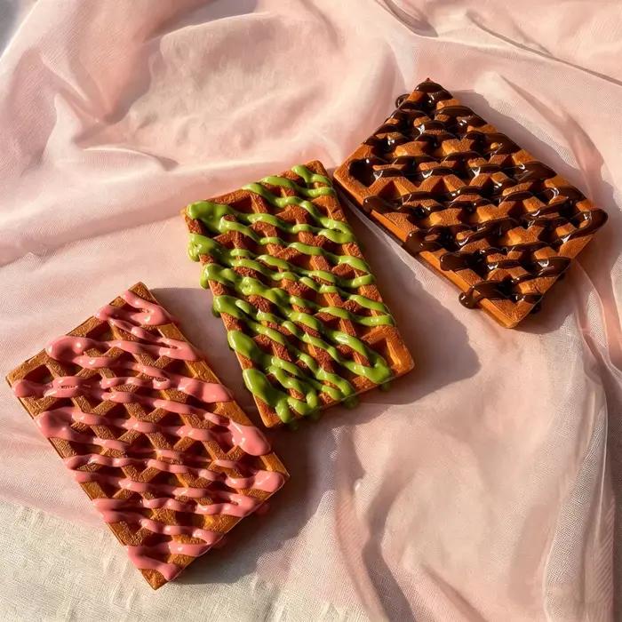 Modèle réaliste de crème glacée et de pain artificiels simulés, accessoires de photographie créatifs et exquis pour vitrine de boulangerie