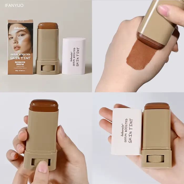Bâton de fond de teint baume peau Bronze teinte gomme
