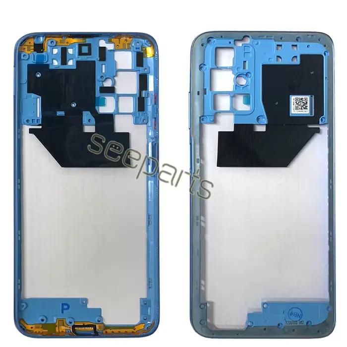 Pour Xiaomi Redmi 10 cadre central plaque de lunette arrière boîtier de châssis 10 Prime cadre arrière pièces de rechange pour cadre Redmi 10 2022
