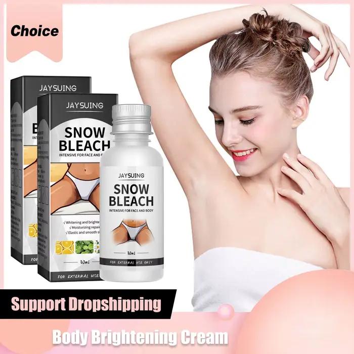 Crème de blanchiment de neige vitamine C éclaircissante parties intimes aisselles