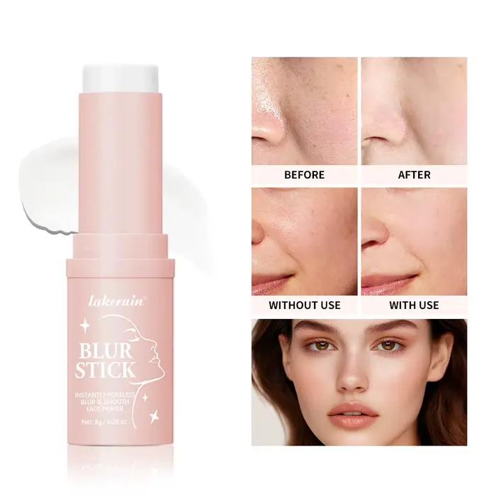 Bâton Flou Peau de Bébé Gomme Instantanée Pores Apprêt Maquillage Longue Durée Contrôle Huile Hydratant Finition Mate Flou Pores Maquillage Occasions Spéciales