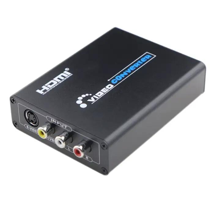 Adaptateur convertisseur Audio vers HDMI Composite s-vidéo R/L 3RCA AV CVBS, prise en charge 720P/1080P pour PS2 PS3 NES SNES Nintendo 64 HDTV