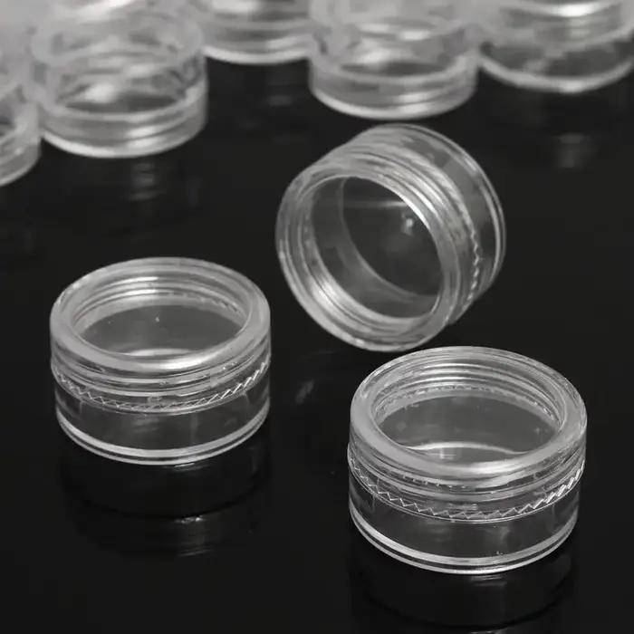 Pot de crème transparente pour échantillons
