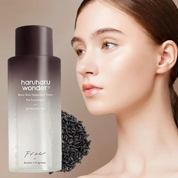 Huile nettoyante hydratante au riz noir, acide hyaluronique, eau apaisante pour peaux sensibles, soins de la peau coréens