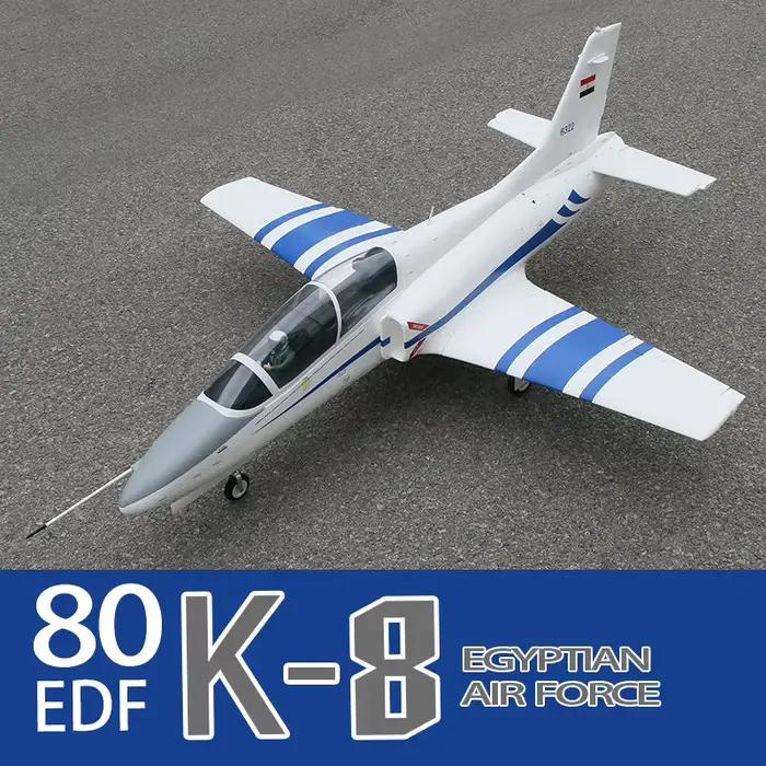 FlyFans Red Falcon/ Egyptian Air Force/Digital Camo K-8 80mm RC EDF Jet PNP/ KIT/ KIT avec servos Versions Avion RC Modèle Réduit