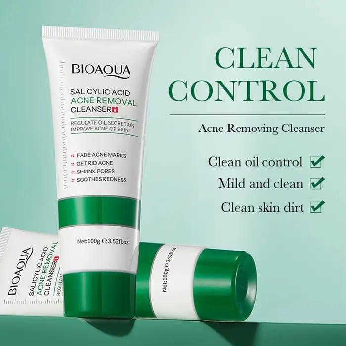Crème Traitante Anti-Acné à l'Acide Salicylique : Régule la Sécrétion de Sébum, Minimise les Pores, Apaise les Rougeurs Irritées, Élimine les Boutons, Répare la Peau
