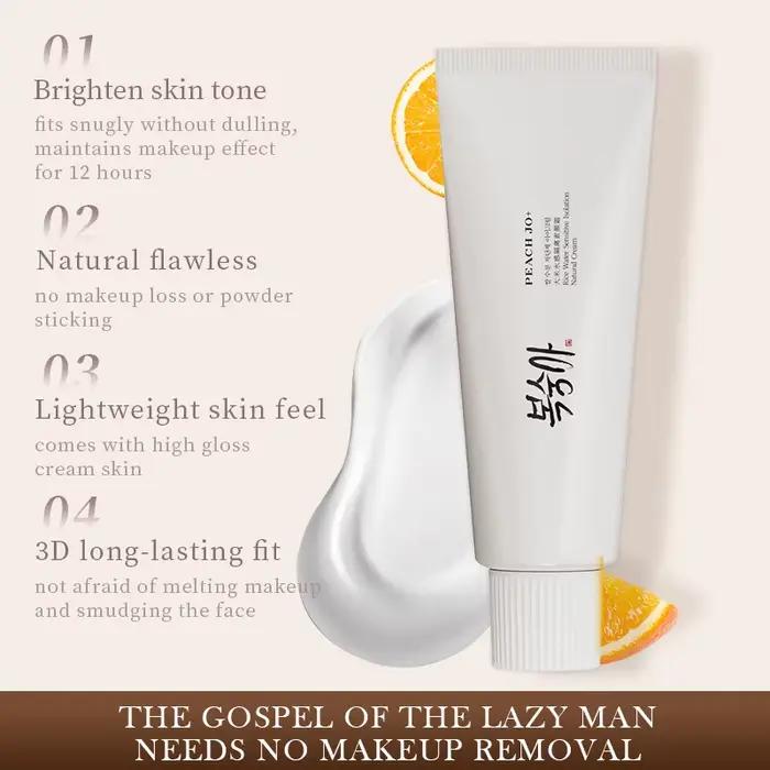Crème Coréenne à l'Extrait de Riz SPF 50+ Hydratante