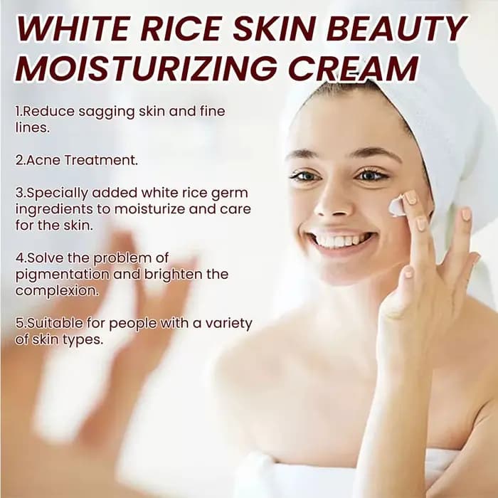 1/2/3 pièces crème de riz pour le visage Essence de riz blanc