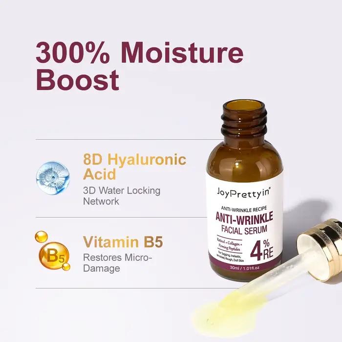 Sérum anti-rides au rétinol hydratant pour homme et femme, essence nourrissante, raffermissant, anti-vieillissement, soins pour la peau, pour une peau plus jeune et lumineuse