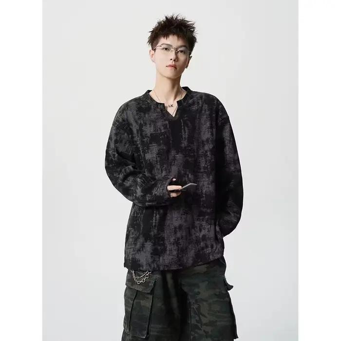 Chemise de base pour homme à col en V, nouvelle collection Printemps 2026, design tendance, polyvalente et chaude