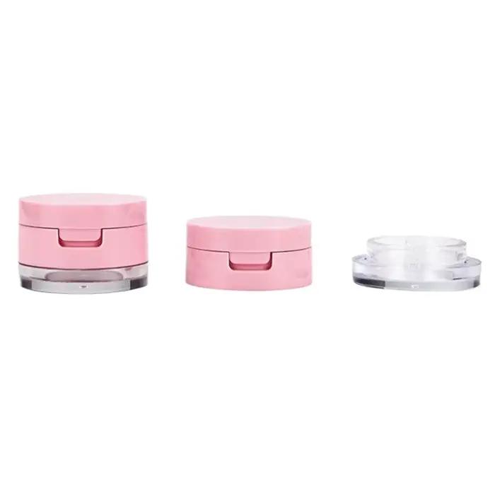 1 pièce Boîte à poudre portable 3g/5g vide avec tamis et miroir