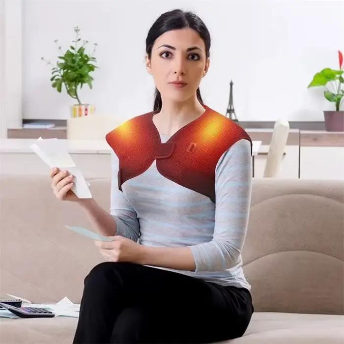 Gilet chauffant électrique pour les épaules et le dos, compresse chaude pour la relaxation musculaire, idéal pour le sommeil en hiver