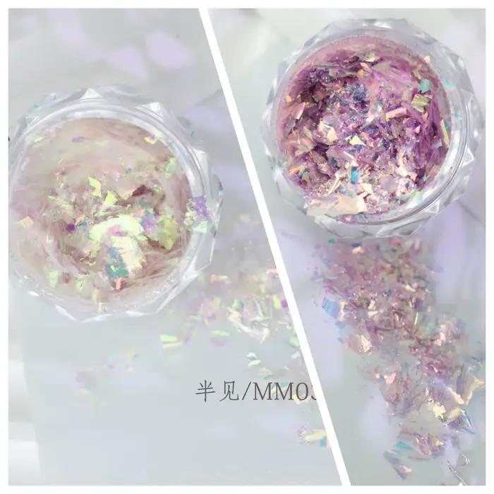 Paillettes Nuageuses Aurore Rêveuse – Poudre Opale Irisée