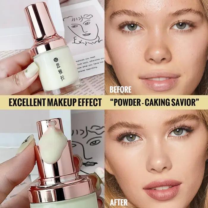 Crème de base de maquillage à fini mat longue durée - Contrôle du sébum, anti-brillance, soin de la peau pour une application de fond de teint lisse et impeccable