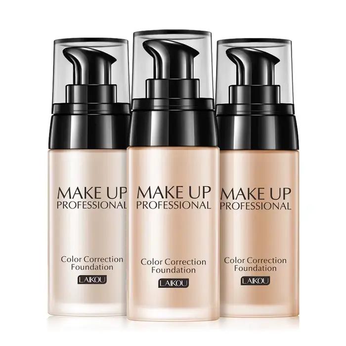 LAIKOU Base de maquillage visage fond de teint liquide BB crème correcteur hydratant contrôle de l'huile blanchissant
